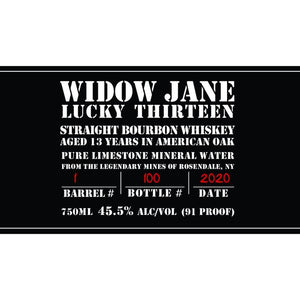 Widow Jane Lucky Thirteen 13 year Old in American Oak Straight Bourbon Whiskey - CaskCartel.com