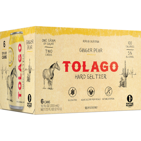 Tolago Ginger Pear Hard Seltzer Cocktail | 6*355ML at CaskCartel.com