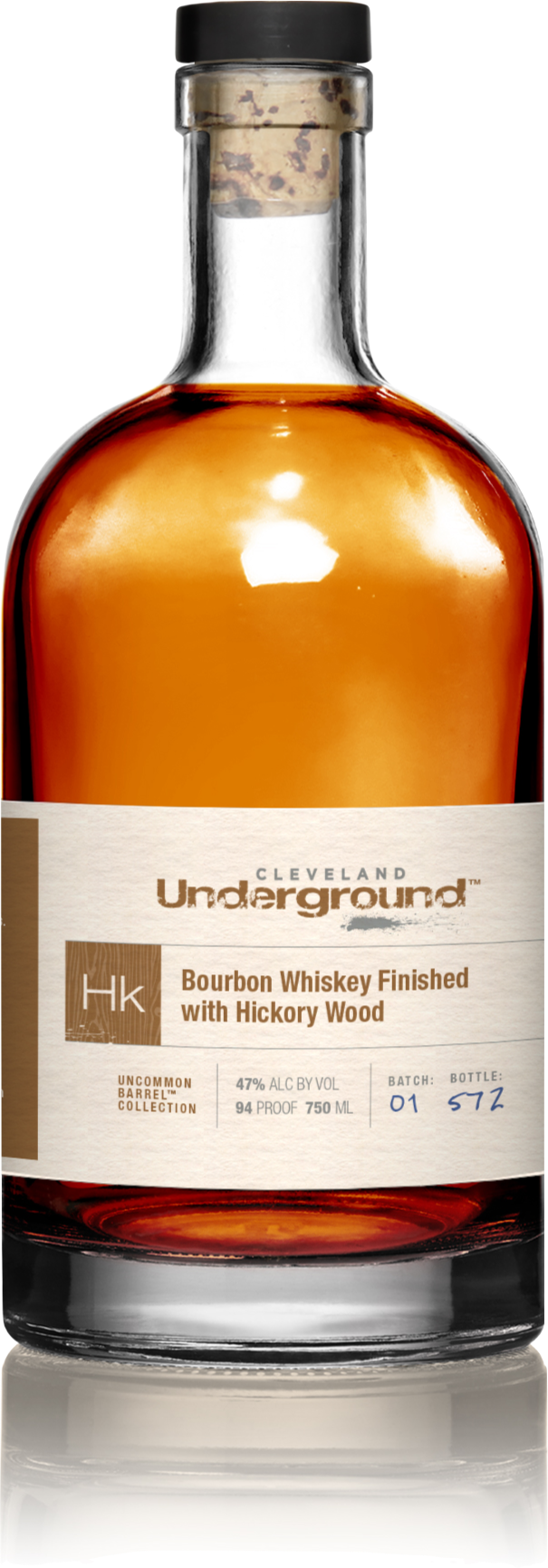 Cleveland Underground Hickory Wood Finished Bourbon Whiskey