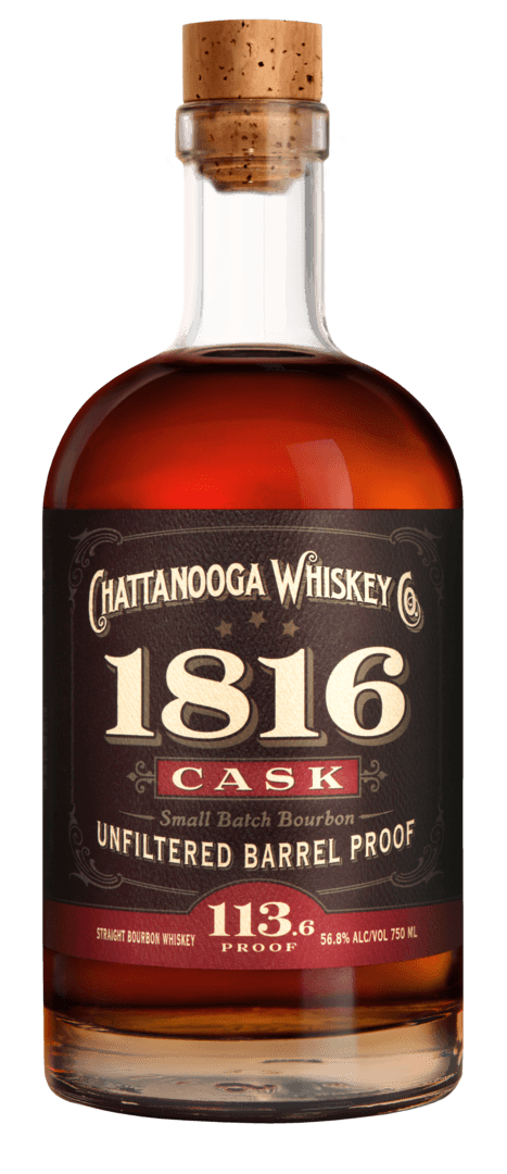 Chattanooga 1816 Cask Small Batch Unfiltered Barrel Proof Bourbon Whiskey