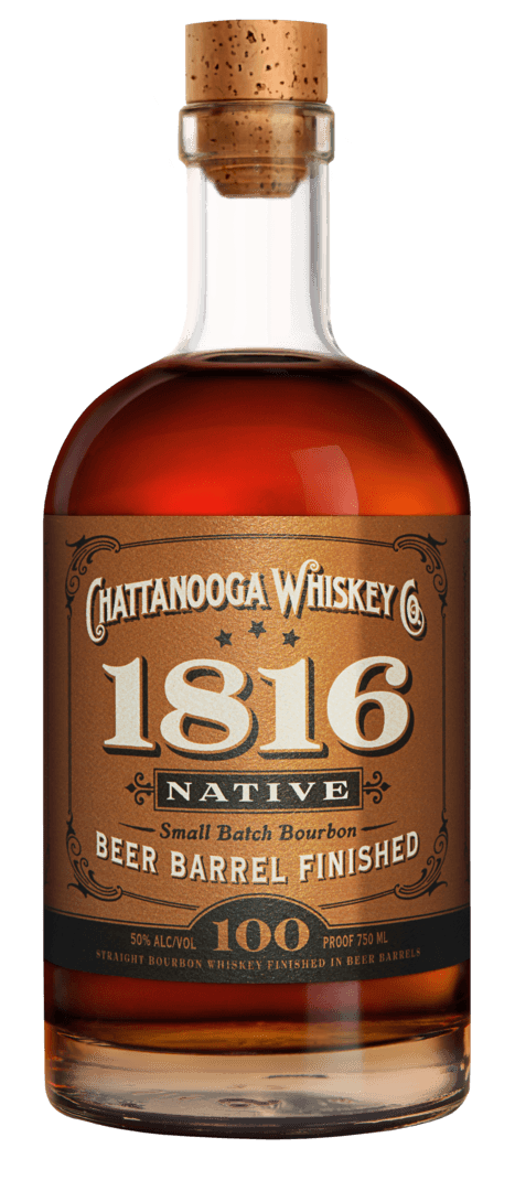 Chattanooga Whiskey 1816 Native Beer Barrel Finished Small Btach Bourbon Whiskey