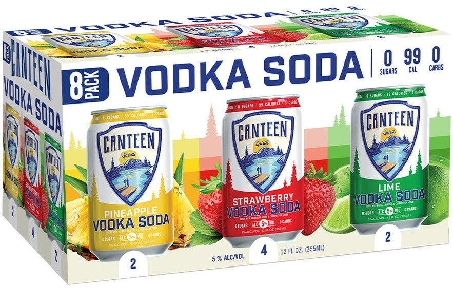 Canteen Tropical Vodka Soda Variety Cocktail | 8x355ML at CaskCartel.com