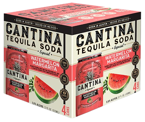 Cantina Watermelon Margarita Cocktail | 4x355ML