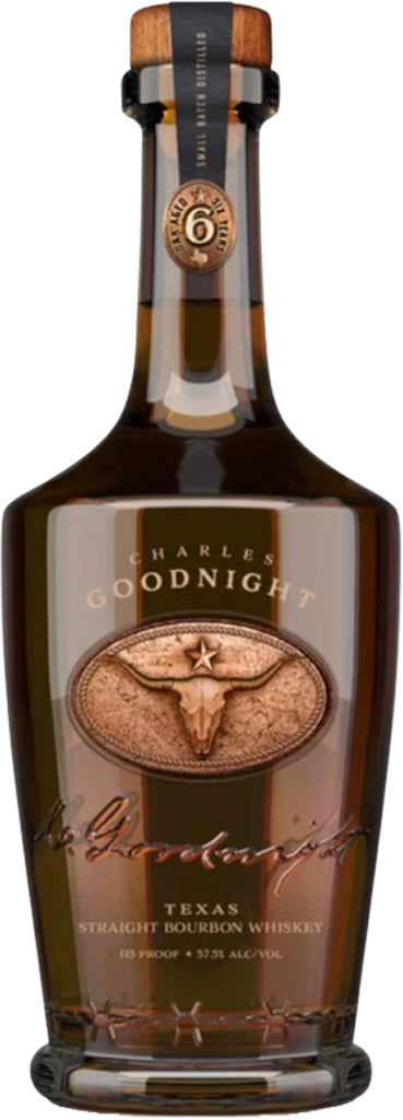 Charles Goodnight 6 Year Old 115 Proof Texas Straight Bourbon Whiskey