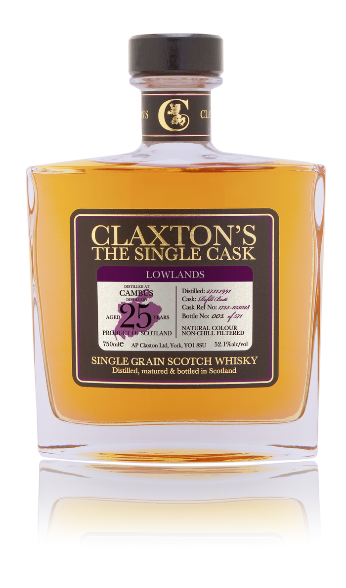 Claxton’s The Single Cask ­– Cambus 25-Year-Old Scotch Whisky