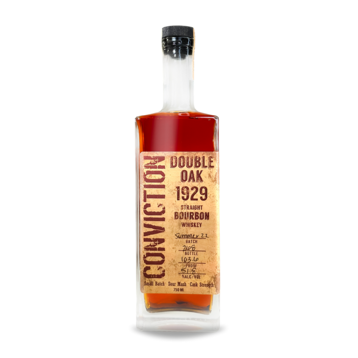 Conviction 1929 Double Oak Straight Bourbon Whiskey