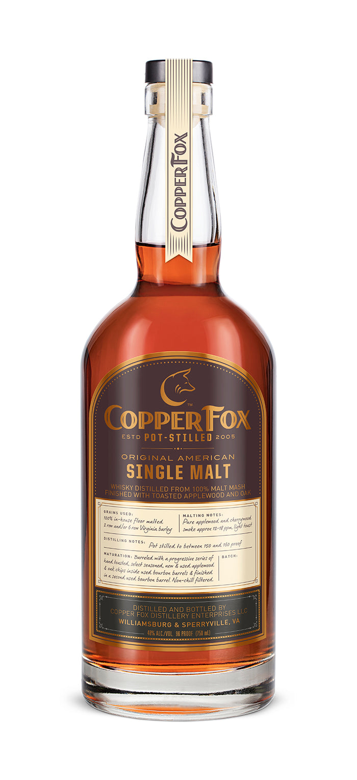 Copper Fox Original American Single Malt Whiskey