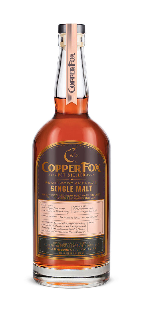 Copper Fox Peachwood American Single Malt Whiskey