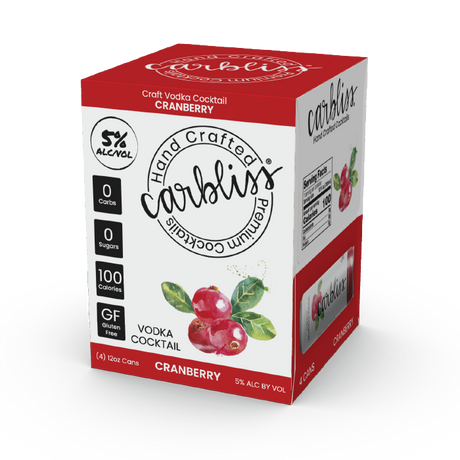 Carbliss Cranberry Vodka Cocktail | 4x355ML at CaskCartel.com