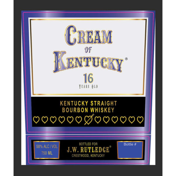 J. W. Rutledge Cream of Kentucky 16 Year Old Bourbon Whiskey at CaskCartel.com