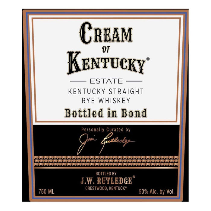 Cream Of Kentucky Bottled In Bond Straight Rye Whiskey