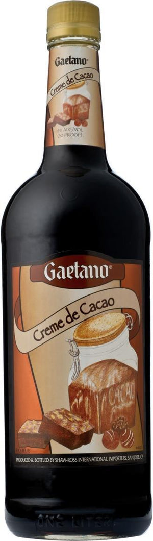 Gaetano Creme De Cacao Dark Liqueur 1L - CaskCartel.com
