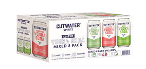 Cutwater Spirits Classic Vodka Soda Mix 8 Pack Cans at CaskCartel.com