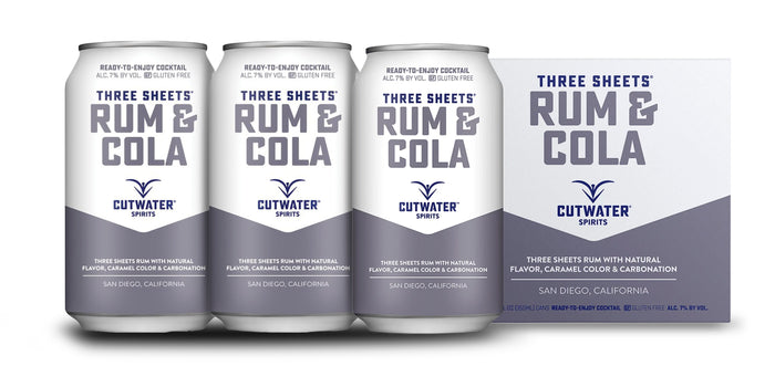 Cutwater | Three Sheets Rum & Cola (4) Pack Cans
