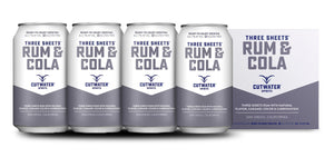 Cutwater | Three Sheets Rum & Cola (4) Pack Cans at CaskCartel.com