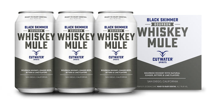 Cutwater | Black Skimmer Bourbon Whiskey Mule (4) Pack Cans