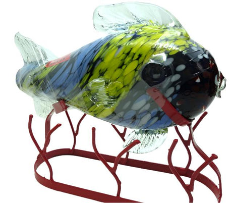 Calera Fish on metal stand Anejo Tequila - CaskCartel.com
