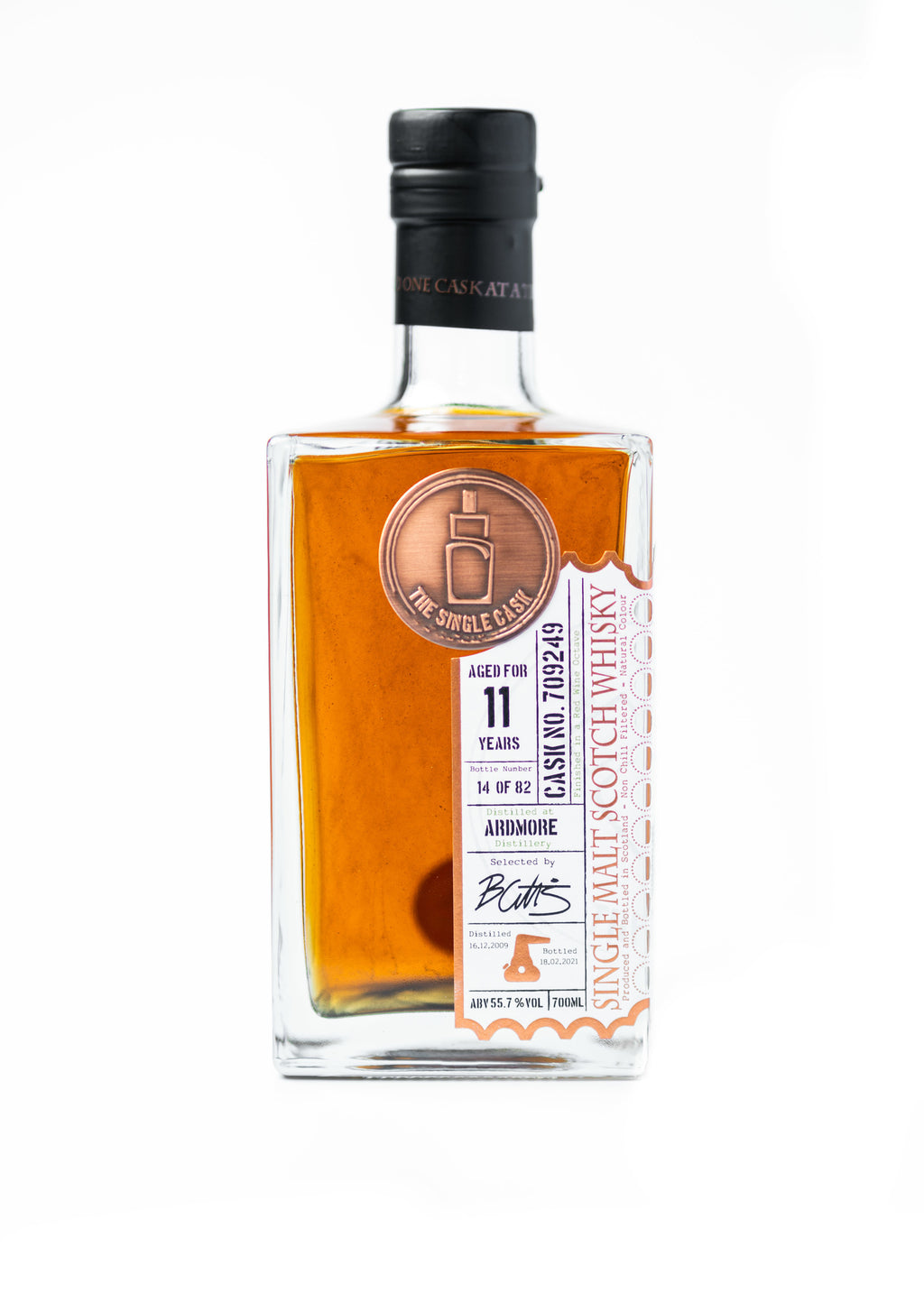 Ardmore 11 Year Old (D.2009, B. 2021) Red Wine Octave Finish The Single Cask Scotch Whisky | 700ML at CaskCartel.com