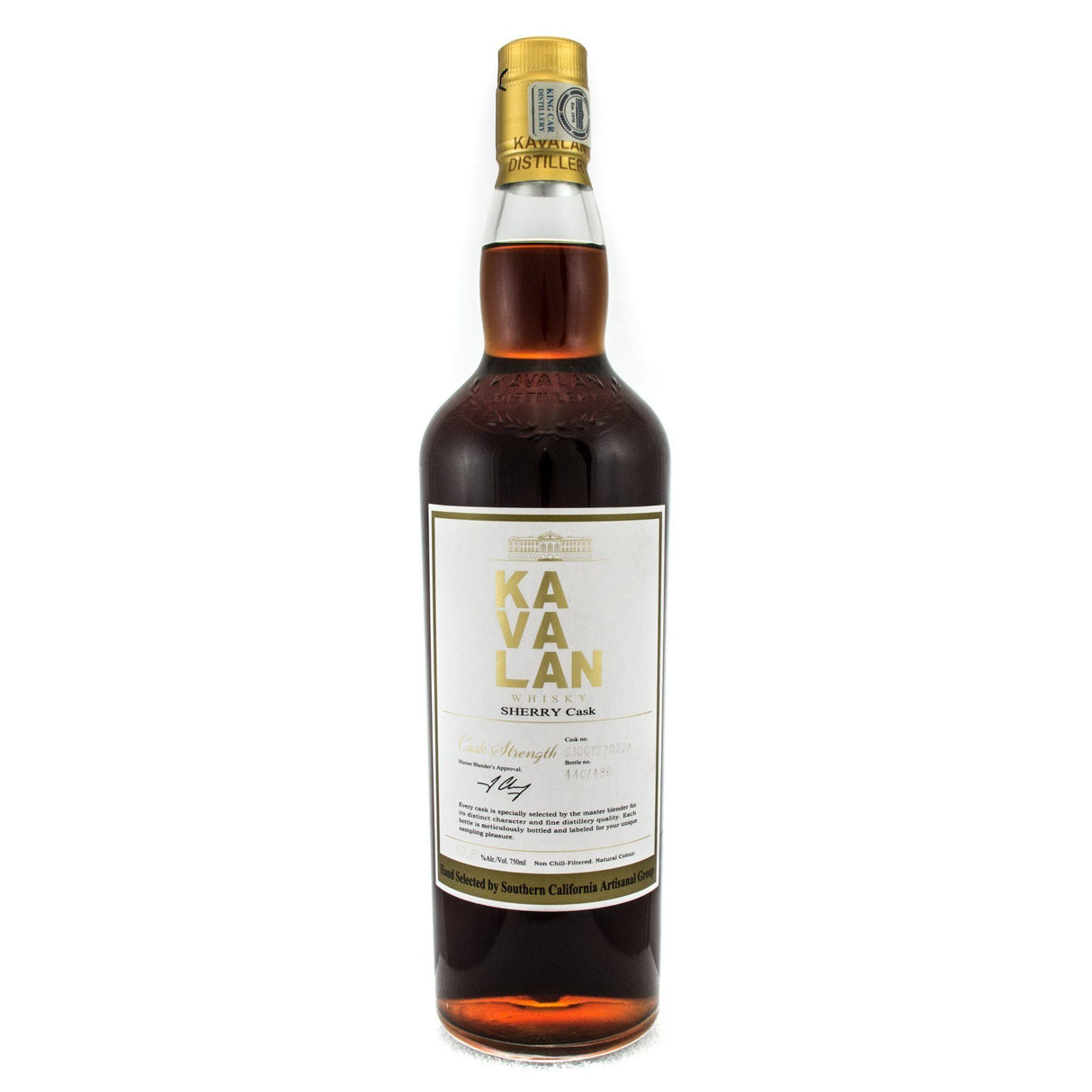 Kavalan Sherry Cask Strength Single Barrel Hand Selected By Artisan Group Of SWS Single Malt Whisky - CaskCartel.com