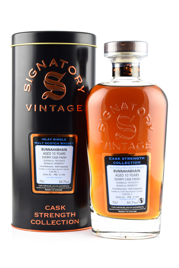 Bunnahabhain 10 Year Old (D.2010, B.2021) Signatory Vintage Scotch Whisky | 700ML