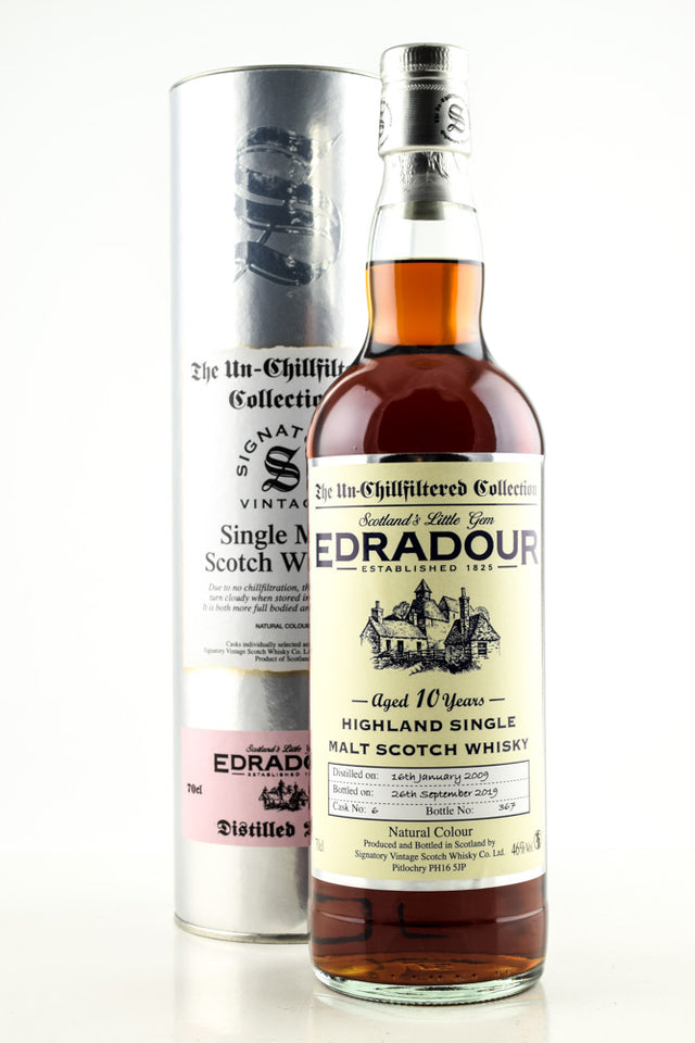 Edradour 2009-2020 Signatory Vintage 10 Year Old Cask 367 Speyside Single Malt Scotch Whisky | 700ML at CaskCartel.com