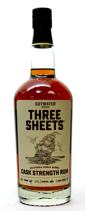 Cutwater Spirits Three Sheets 5 Year Old Cask Strength Rum - CaskCartel.com