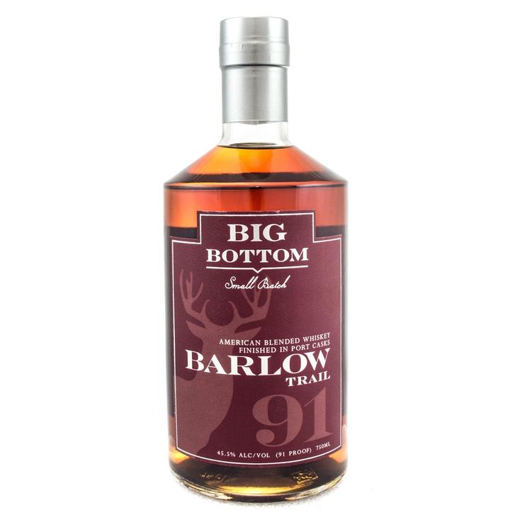 Big Bottom Small Batach Barlow Trail Port Cask Finish American Blended Whiskey - CaskCartel.com