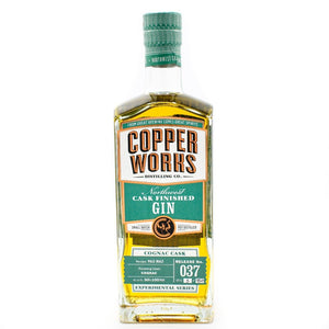 Copperworks Release 037 Cognac Cask Finished Gin at CaskCartel.com