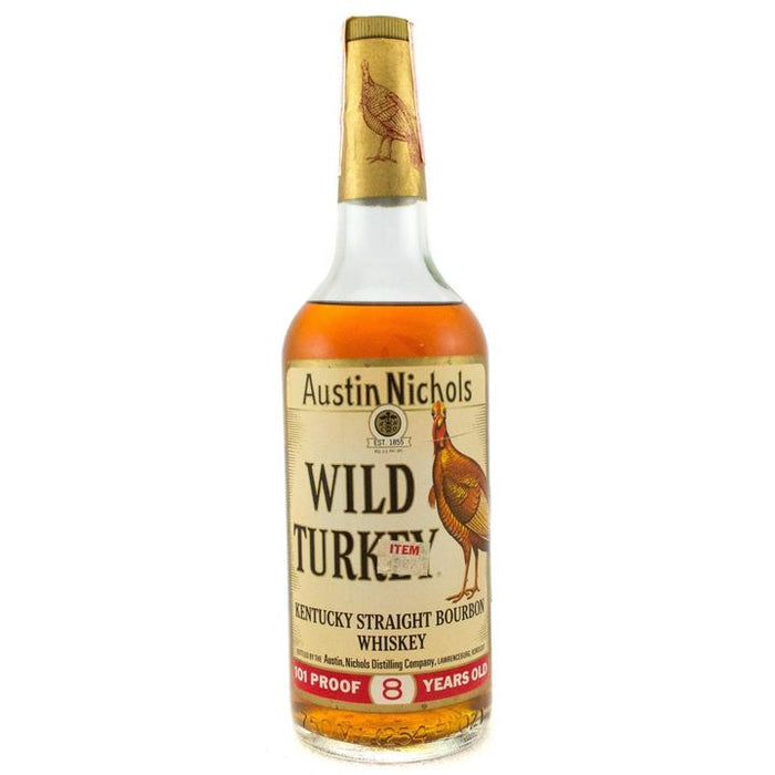 Wild Turkey 8 Years Old 1970's Era Excellent Tax Strip Kentucky Straight Bourbon Whiskey