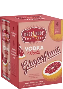 Deep Eddy Ruby Red Grapefruit Vodka Soda Cocktail | 4x355ML at CaskCartel.com