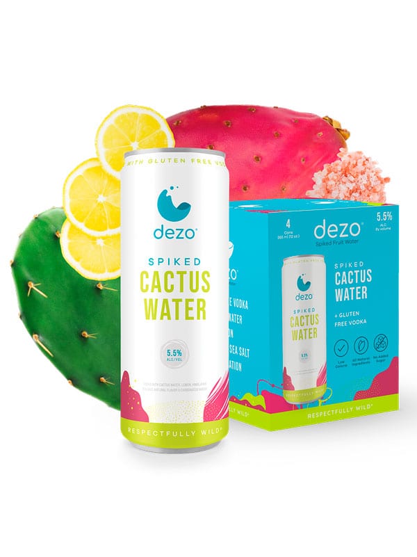 Dezo Spiked Cactus Water Cocktail | 4*355ML at CaskCartel.com