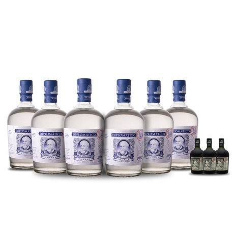 Ron Diplomático Planas Rum (6) Bottle Bundle w/ (3) free minis at CaskCartel.com