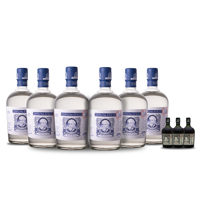 Diplomático Planas Rum (6) Bottle Bundle w/ (3) free minis