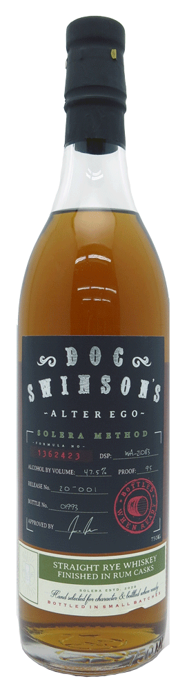 [BUY] Doc Swinson's | Alter Ego Solera Method | Straight Rye Whiskey at CaskCartel.com
