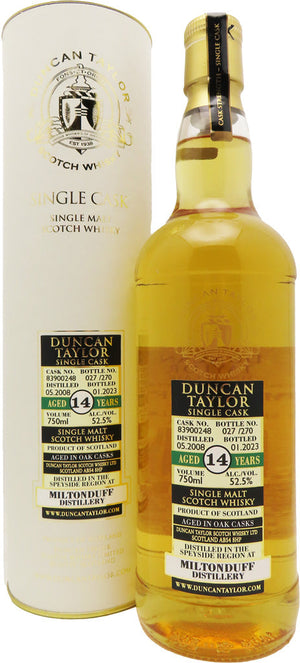 Duncan Taylor Miltonduff 14 year old Cask Strength # 83900248 (2008) Scotch Whisky at CaskCartel.com