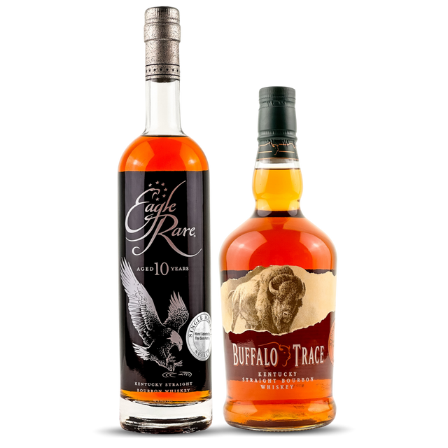 Eagle Rare 10 Year Extra Rare + Buffalo Trace 8 Year Extra Rare | 2nd Edition  | Single Barrel Select | Limited Release 2022 **Drink ONE/Gift ONE** (Bundle) at CaskCartel.com 1