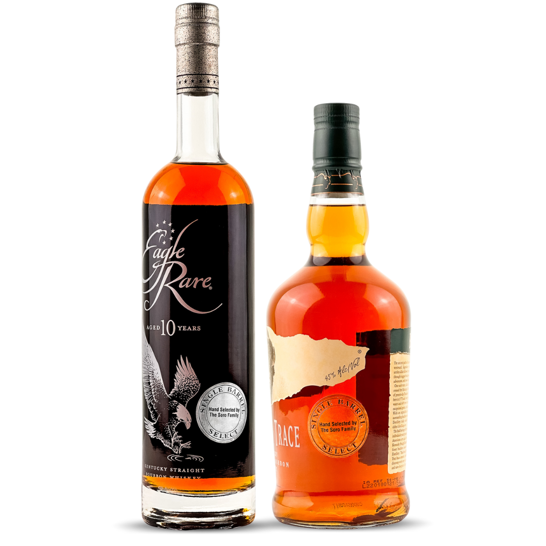 Eagle Rare 10 Year Extra Rare + Buffalo Trace 8 Year Extra Rare | 2nd Edition  | Single Barrel Select | Limited Release 2022 **Drink ONE/Gift ONE** (Bundle) at CaskCartel.com 2