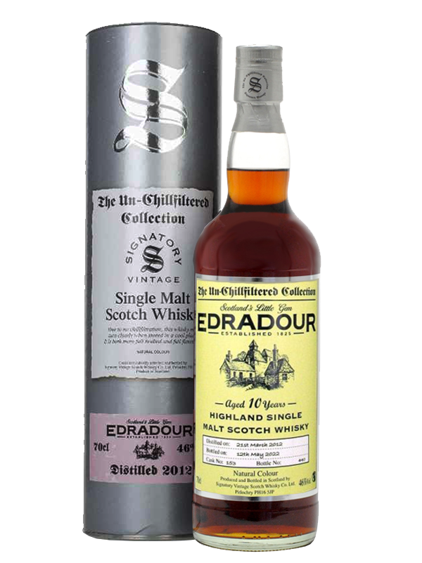 Edradour 10 Year Old (D.2012, B.2022) Cask No.253 Signatory Vintage Scotch Whisky | 700ML