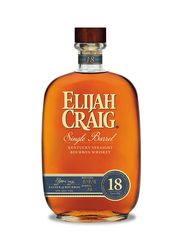 Elijah Craig Single Barrel 18 Year Old Bottled 2018 Kentucky Straight Bourbon Whiskey