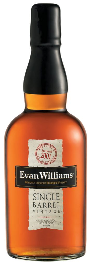 Evan Williams Single Barrel 2001 Vintage Bourbon Whiskey