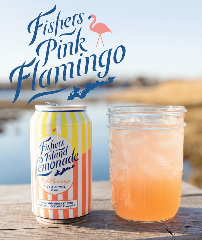 Fishers Island Pink Flamingo (4) Pack Cans