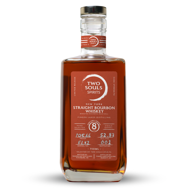 Two Souls Spirits 8 Year Old Finger Lakes Distilling New York Straight Wheated Bourbon Whiskey at CaskCartel.com