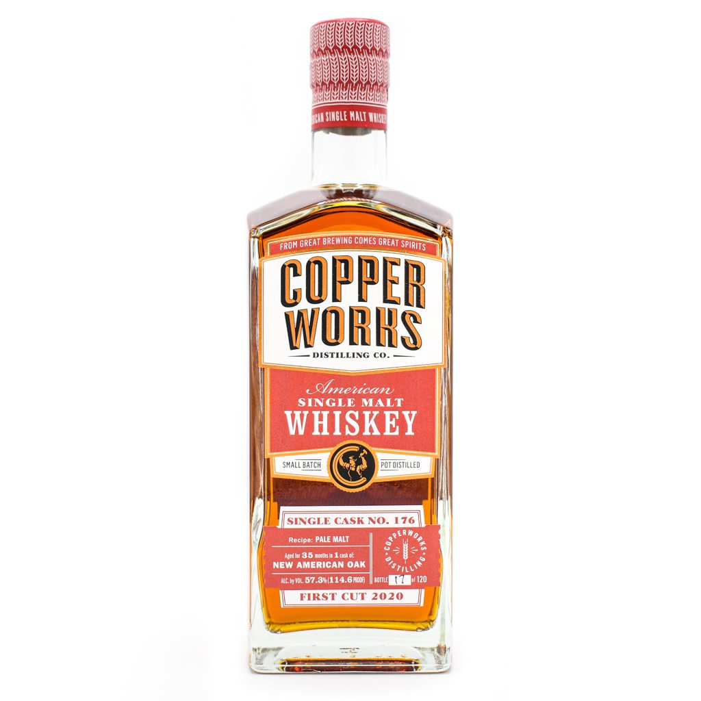 Copperworks First Cut 2020 American Single Malt Whiskey at CaskCartel.com