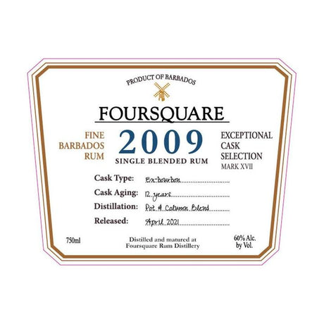 Foursquare 2009 Single Blended Rum at CaskCartel.com