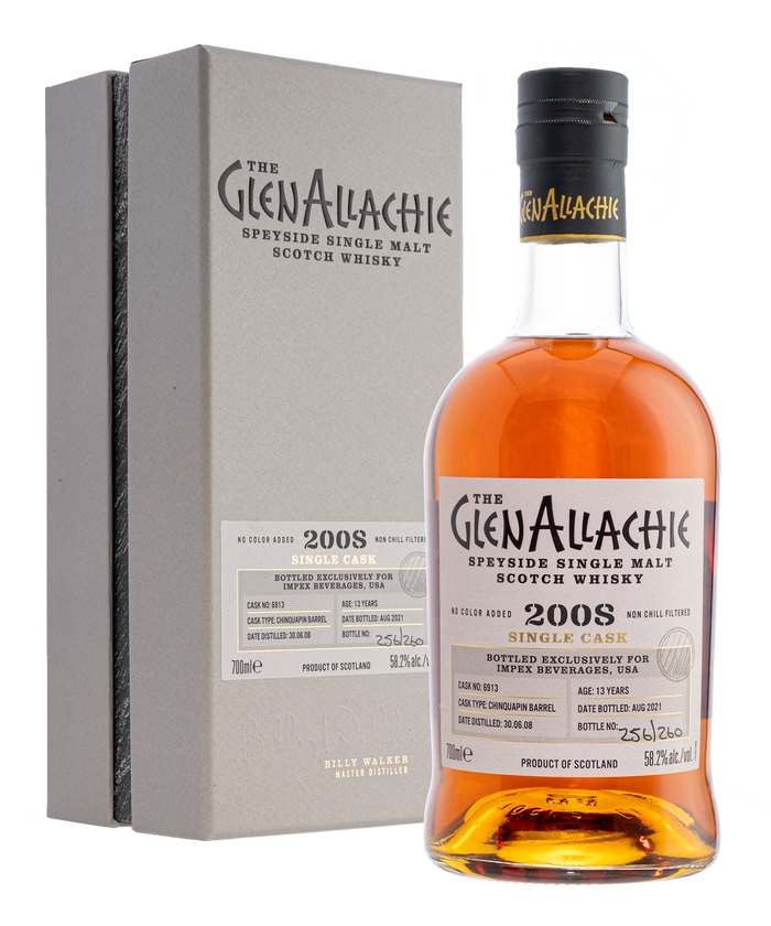 GlenAllachie 13 Year Old Chinquapin Oak Cask # 6913 (2008) Scotch Whisky | 700ML