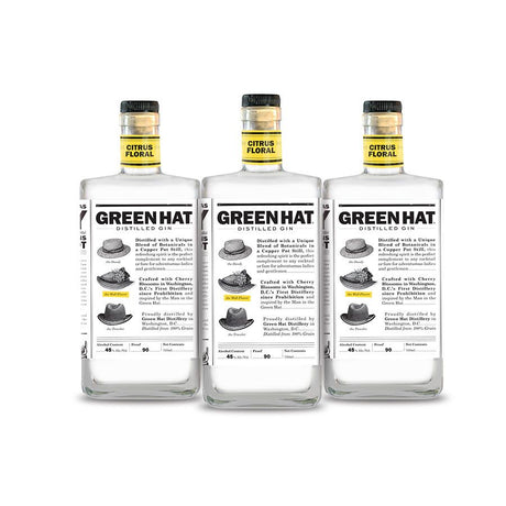 [BUY] Green Hat | Citrus Floral Gin (3) Bottle Bundle at CaskCartel.com
