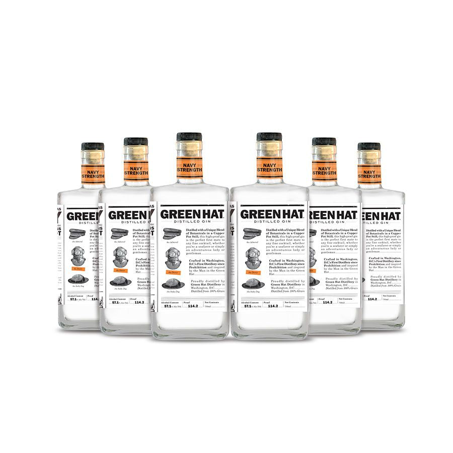 [BUY] Green Hat | Navy Strength Gin (6) Bottle Bundle at CaskCartel.com