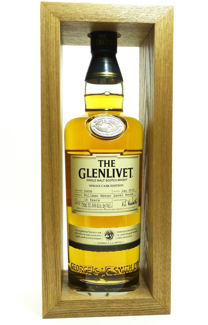 The Glenlivet Single Cask Pullman Water Level Route 14 Year Old Single Malt Scotch Whisky