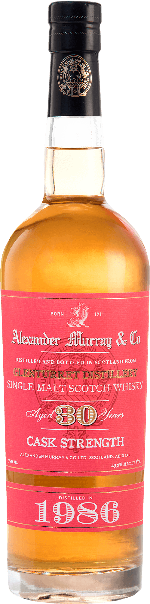 Alexander Murray 1986 Glenturret 30 Year Old Single Malt Scotch Whisky