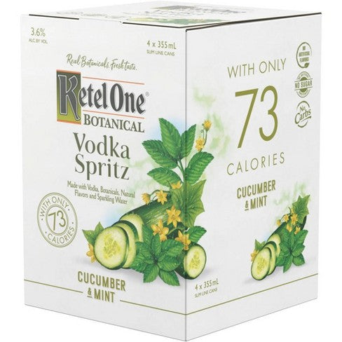 Ketel One Botanical Vodka Spritz Cucumber & Mint Cocktail | 4x355ML at CaskCartel.com